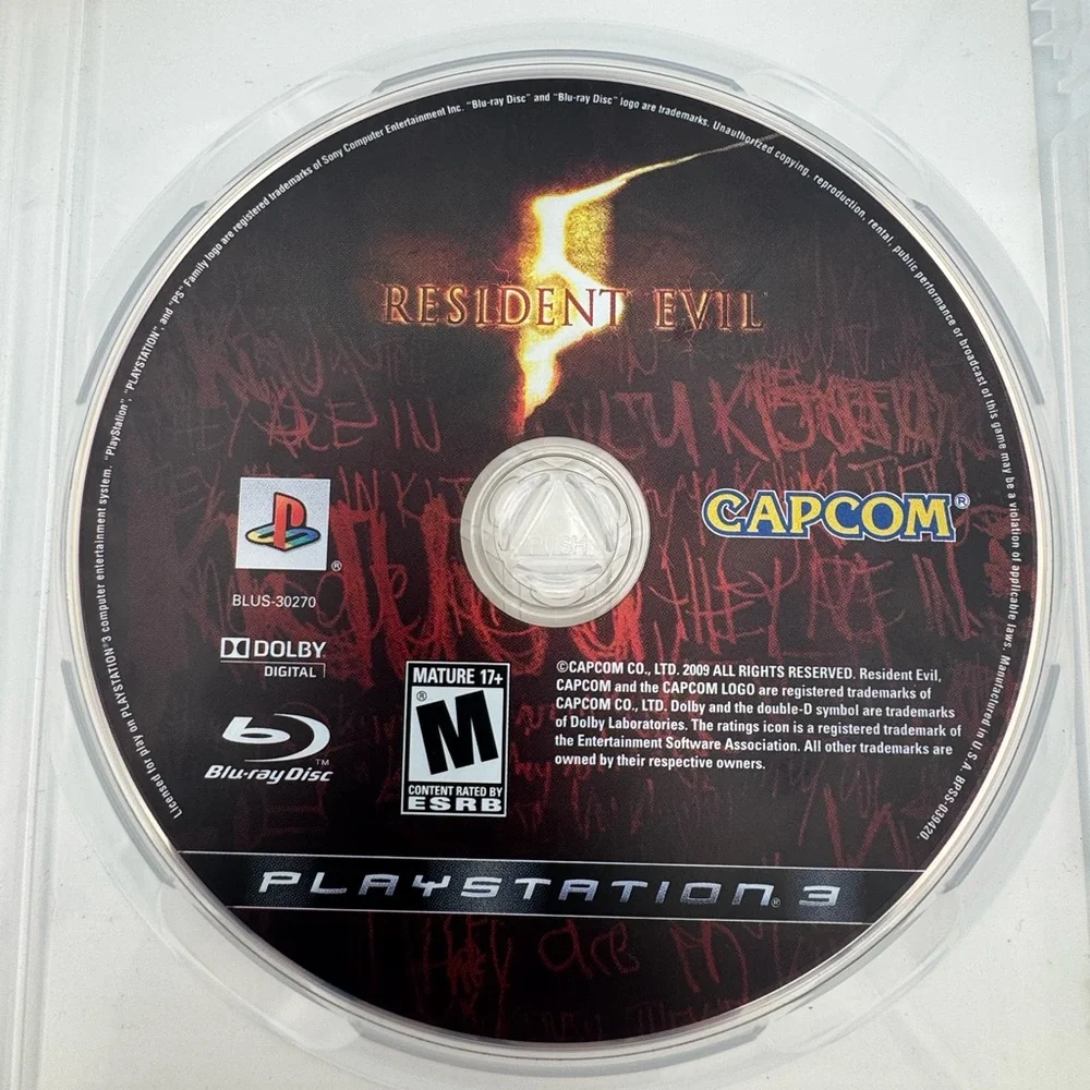 Resident Evil 5‎ PS3 PlayStation 3 Game Capcom Tested Working